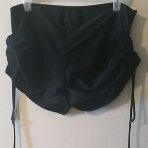 Bathing suit boy short bottoms w/side cinch